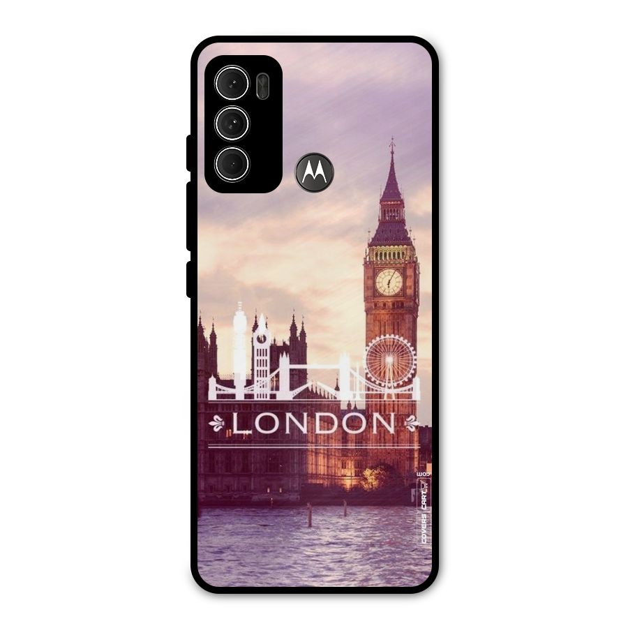City Tower Metal Back Case for Moto G60