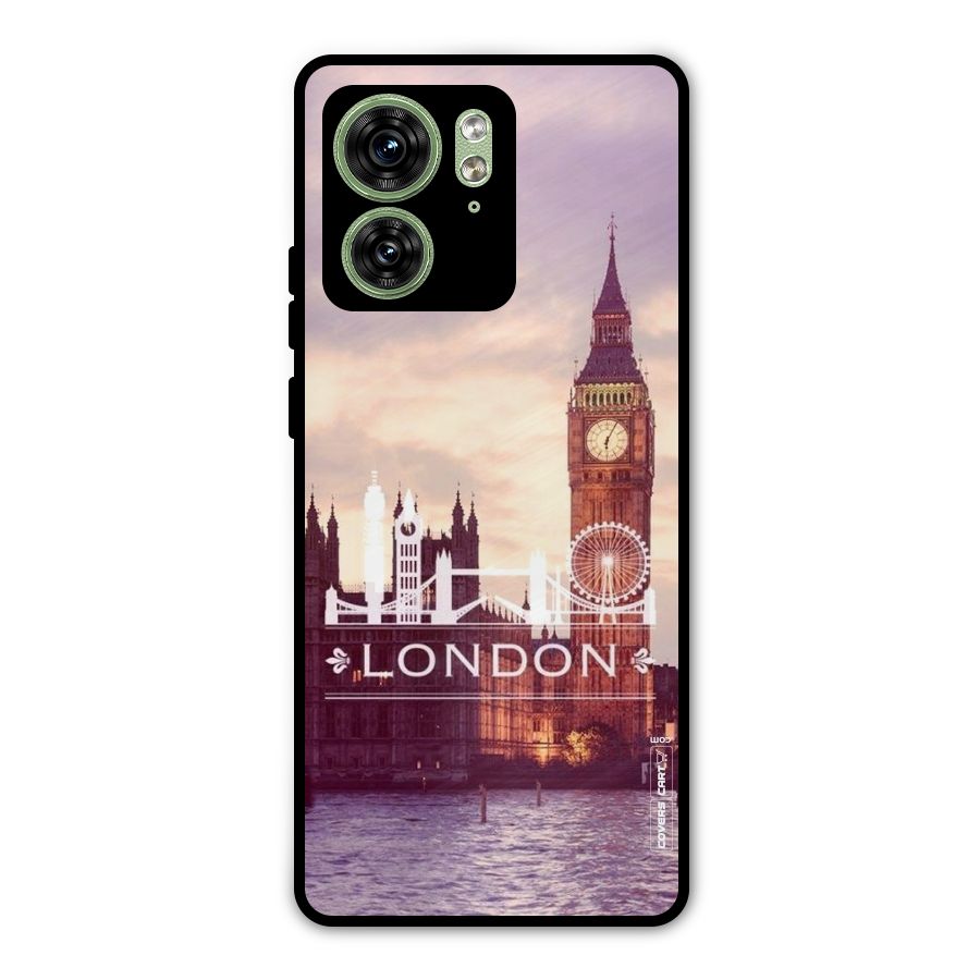City Tower Metal Back Case for Motorola Edge 40 5G