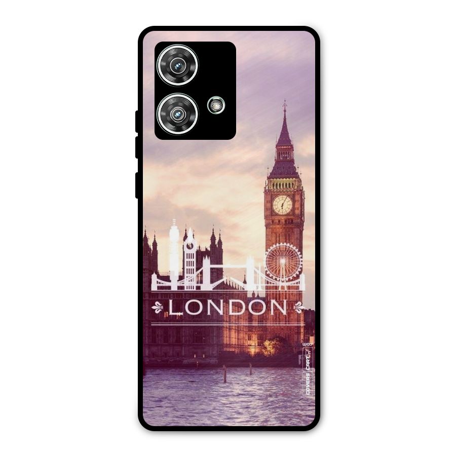 City Tower Metal Back Case for Motorola Edge 40 Neo