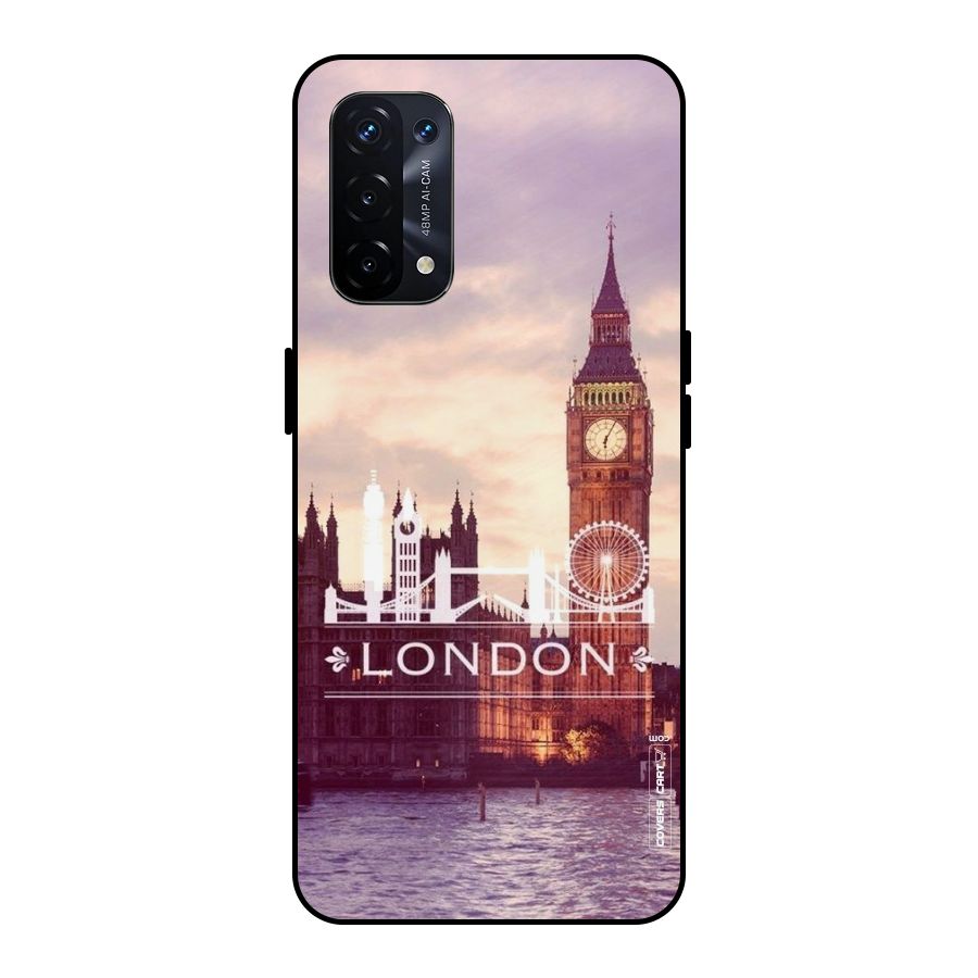 City Tower Metal Back Case for Oppo A74 5G