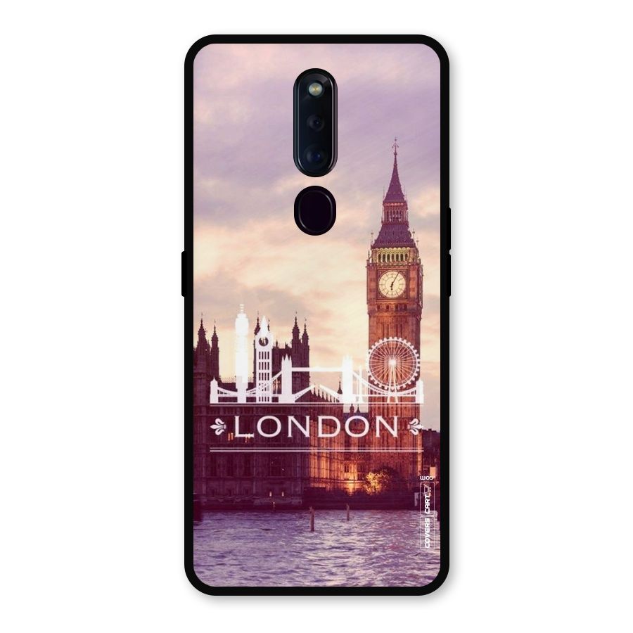 City Tower Metal Back Case for Oppo F11 Pro