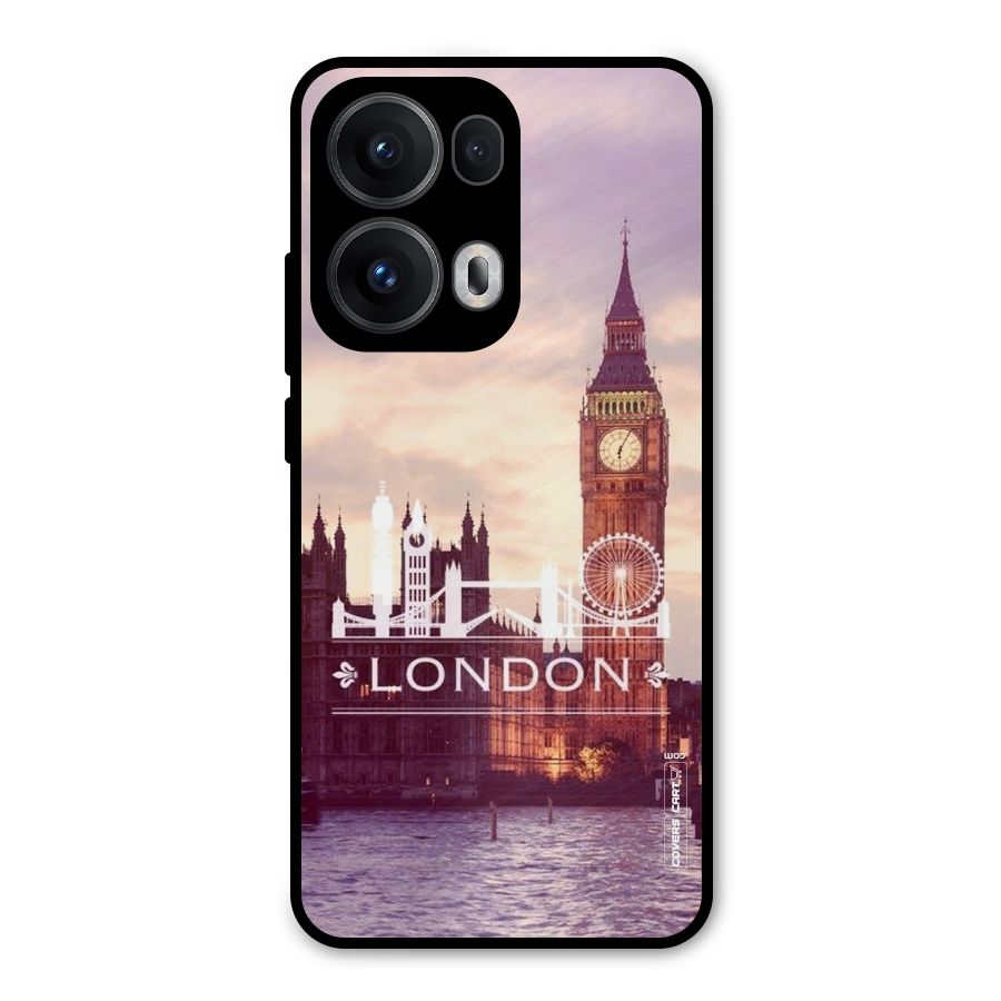 City Tower Metal Back Case for Oppo Reno13 Pro