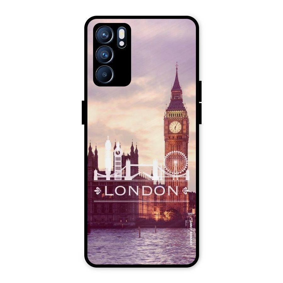 City Tower Metal Back Case for Oppo Reno6 5G