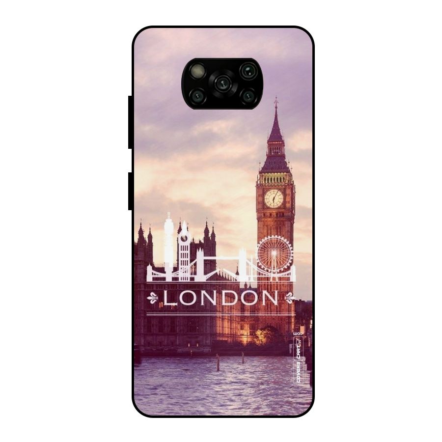 City Tower Metal Back Case for Poco X3