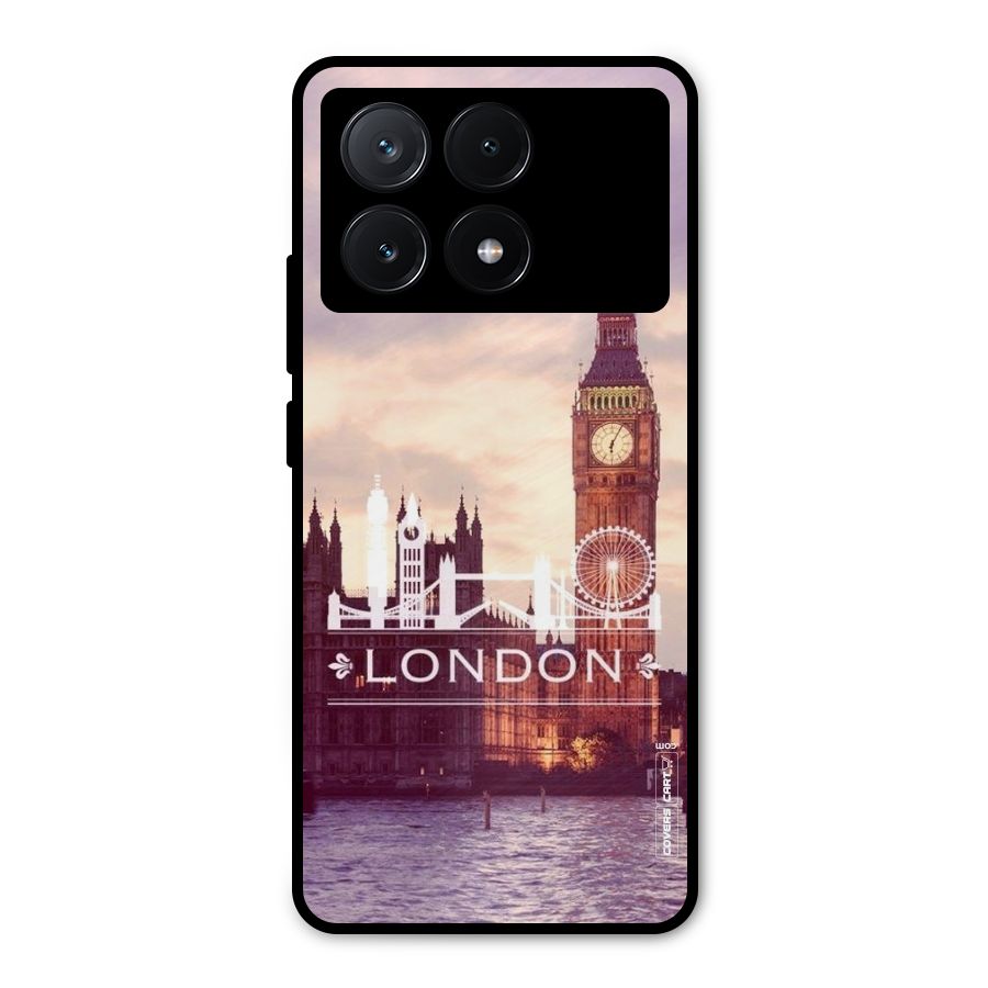 City Tower Metal Back Case for Poco X6 Pro