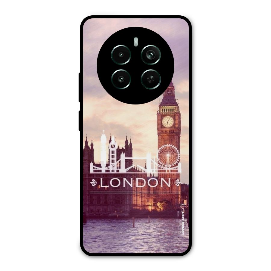 City Tower Metal Back Case for Realme 12 Pro Plus