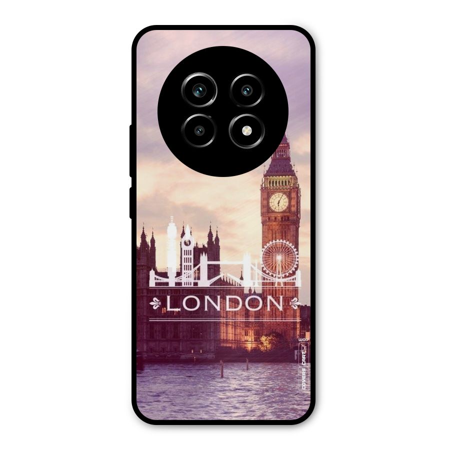 City Tower Metal Back Case for Realme 13 Pro