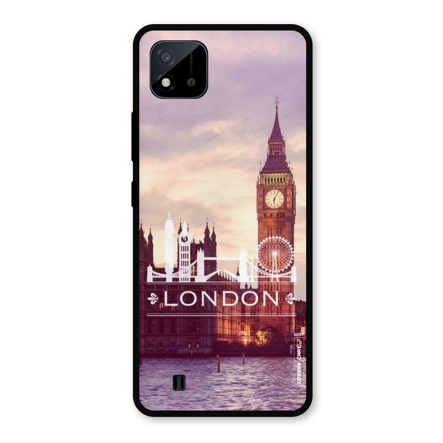 City Tower Metal Back Case for Realme C11 2021