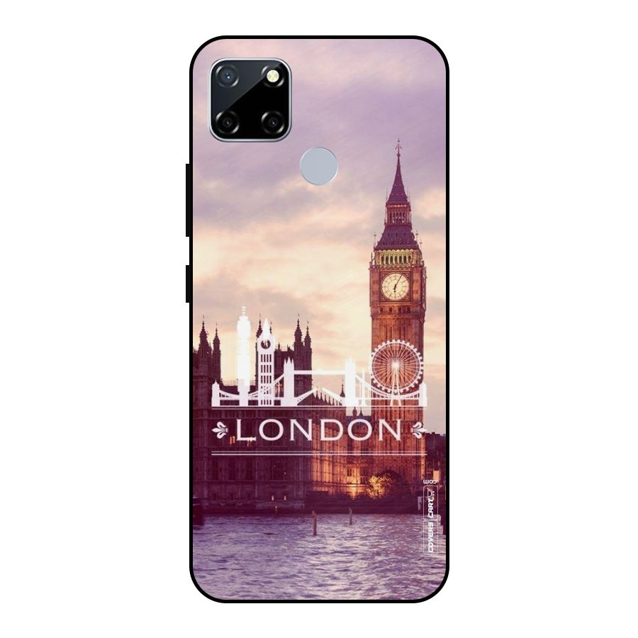 City Tower Metal Back Case for Realme Narzo 30A