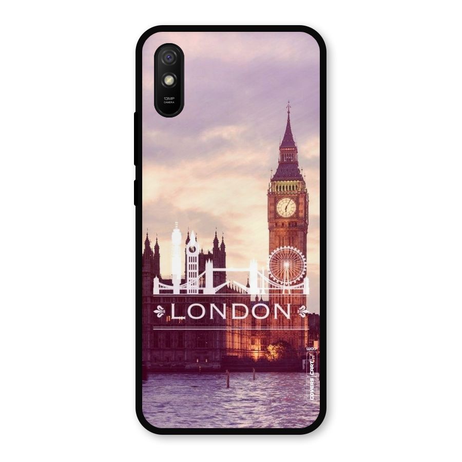 City Tower Metal Back Case for Redmi 9i
