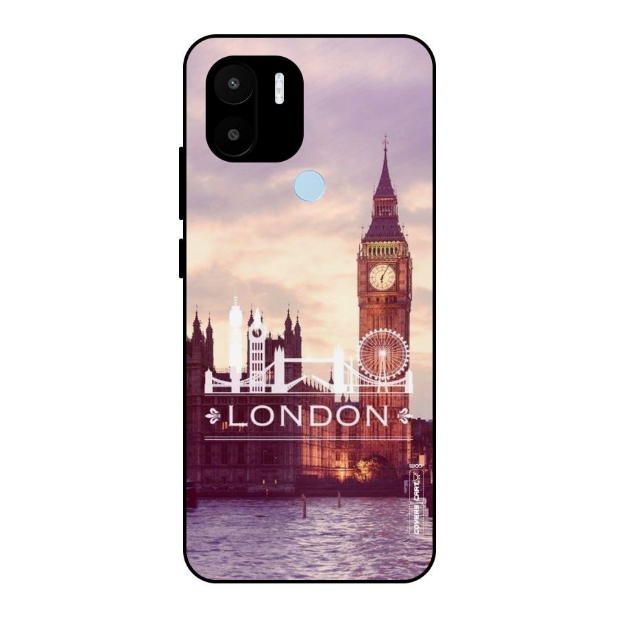 City Tower Metal Back Case for Redmi A2+