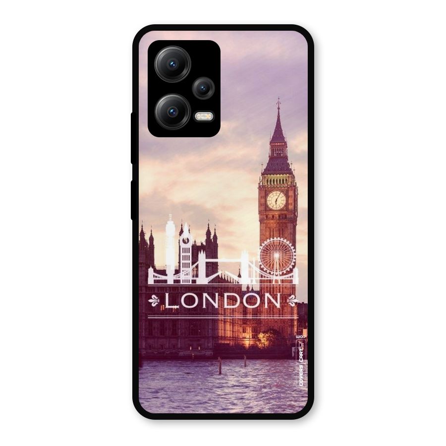 City Tower Metal Back Case for Redmi Note 12 5G