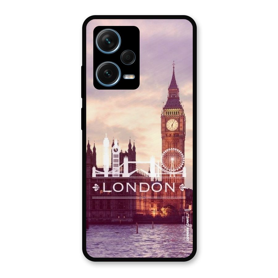 City Tower Metal Back Case for Redmi Note 12 Pro Plus 5G