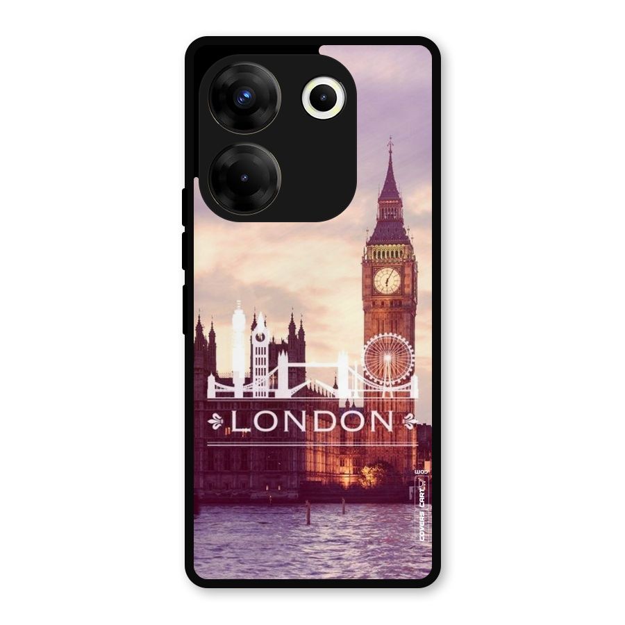 City Tower Metal Back Case for Tecno Camon 20 Pro
