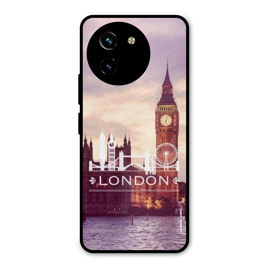 City Tower Metal Back Case for Vivo T3x