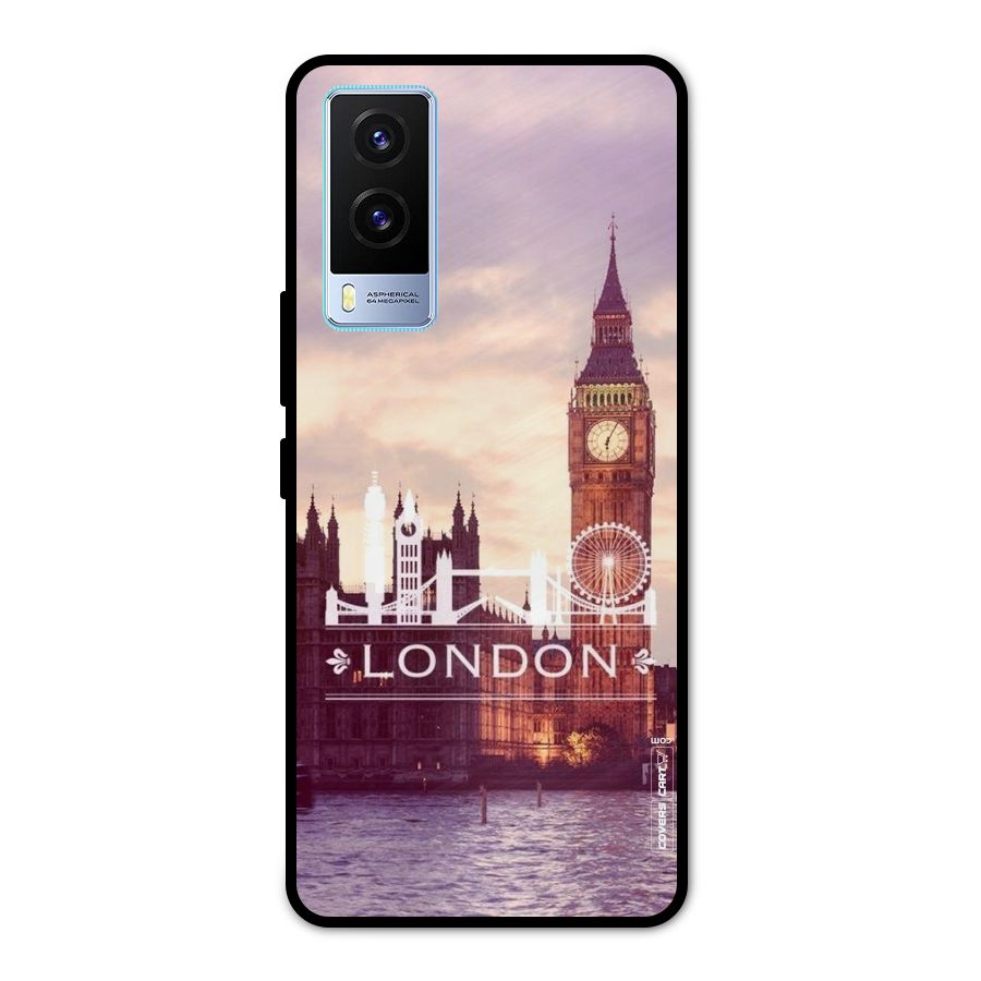 City Tower Metal Back Case for Vivo V21e 5G