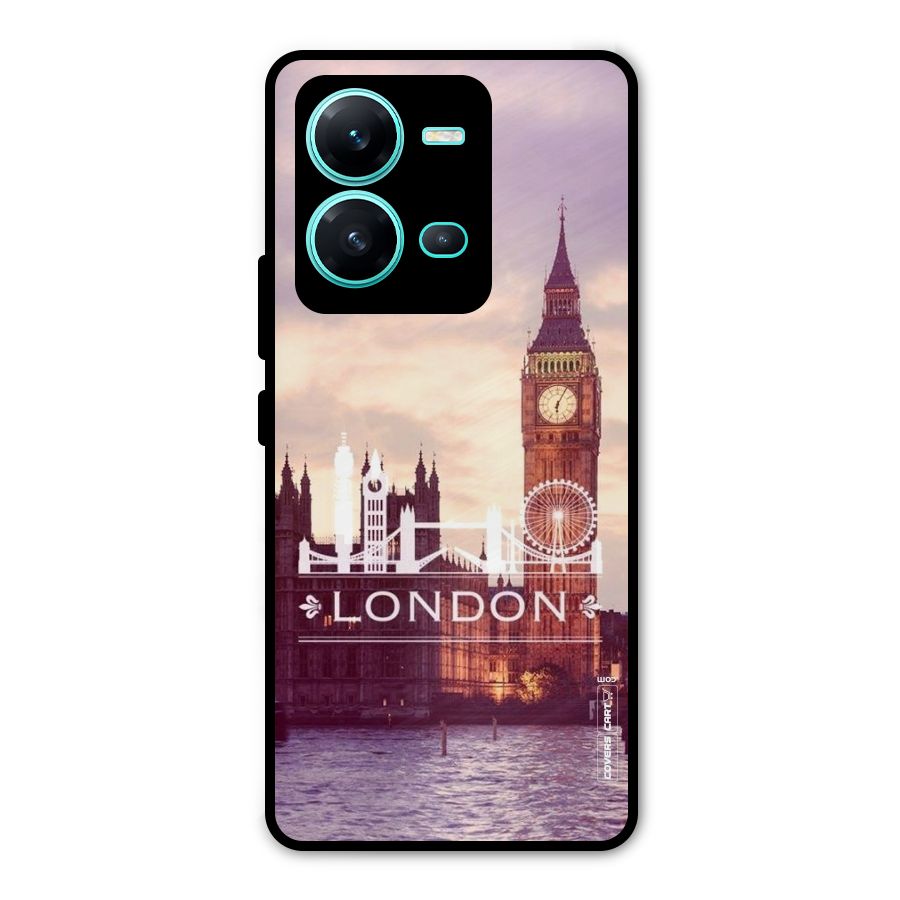City Tower Metal Back Case for Vivo V25