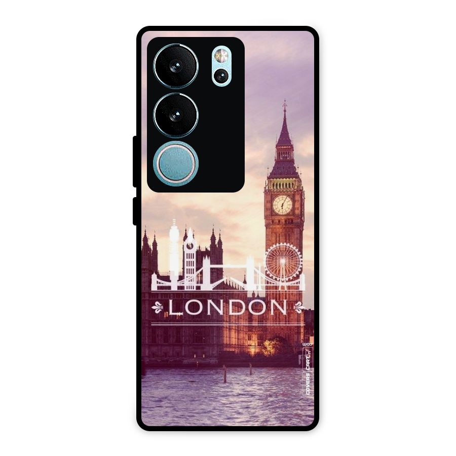 City Tower Metal Back Case for Vivo V29