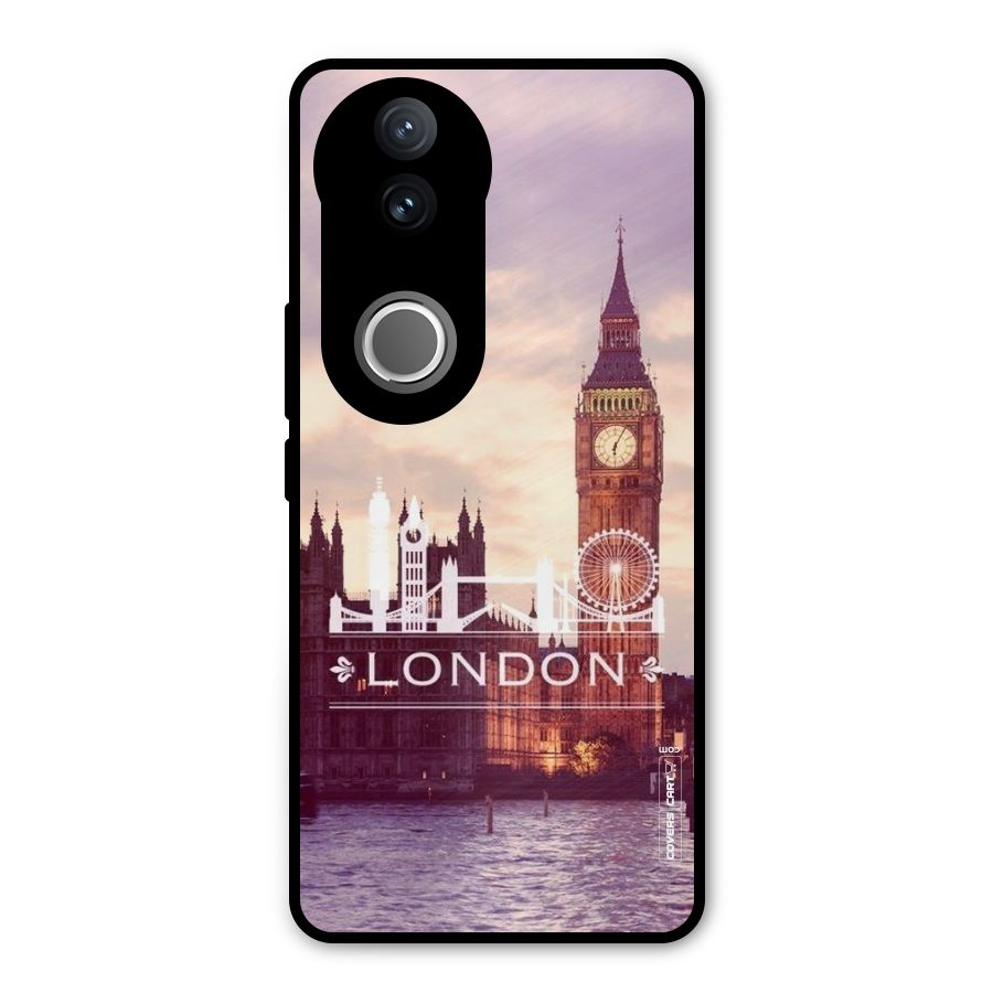 City Tower Metal Back Case for Vivo V50e