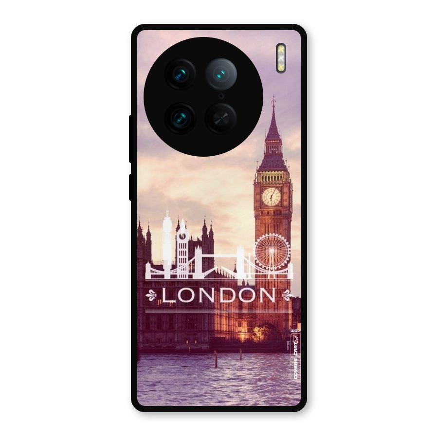 City Tower Metal Back Case for Vivo X90 Pro