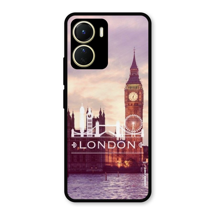 City Tower Metal Back Case for Vivo Y16