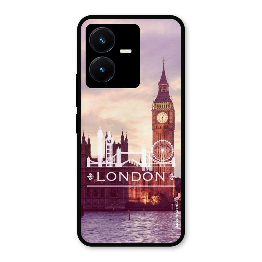 City Tower Metal Back Case for Vivo Y22