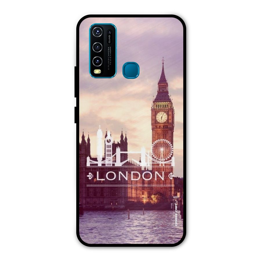 City Tower Metal Back Case for Vivo Y50