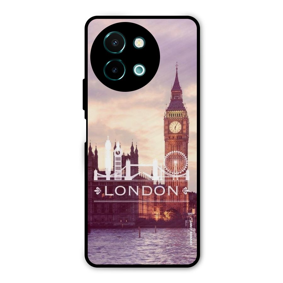 City Tower Metal Back Case for Vivo Y58