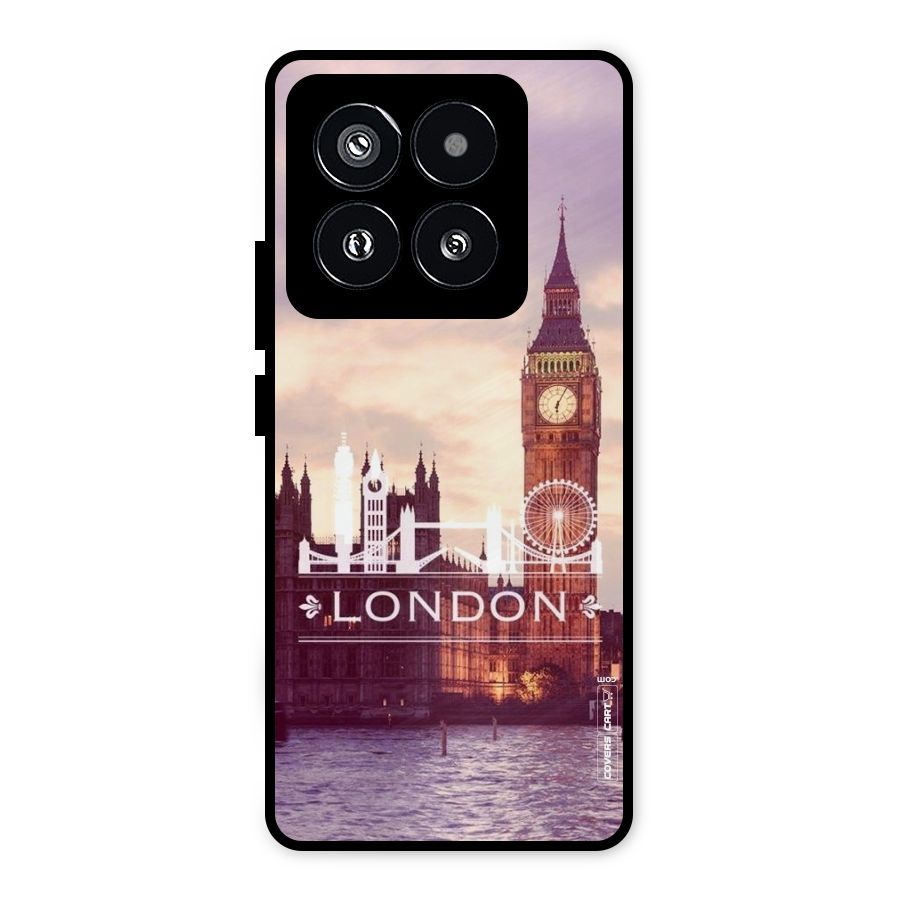 City Tower Metal Back Case for Xiaomi 14 Pro
