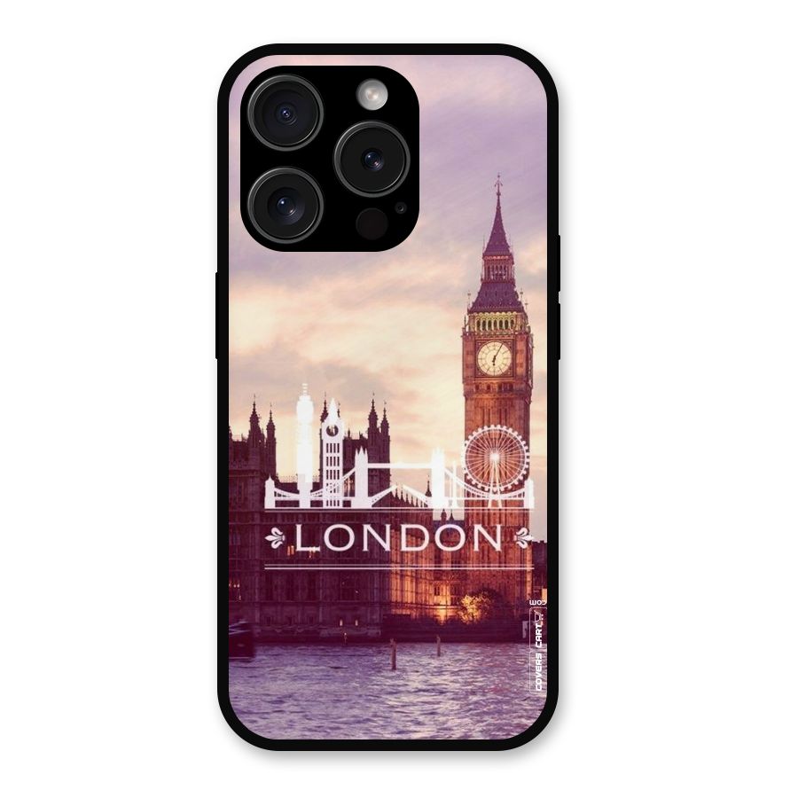 City Tower Metal Back Case for iPhone 15 Pro
