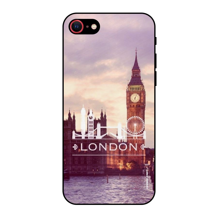 City Tower Metal Back Case for iPhone SE 2020