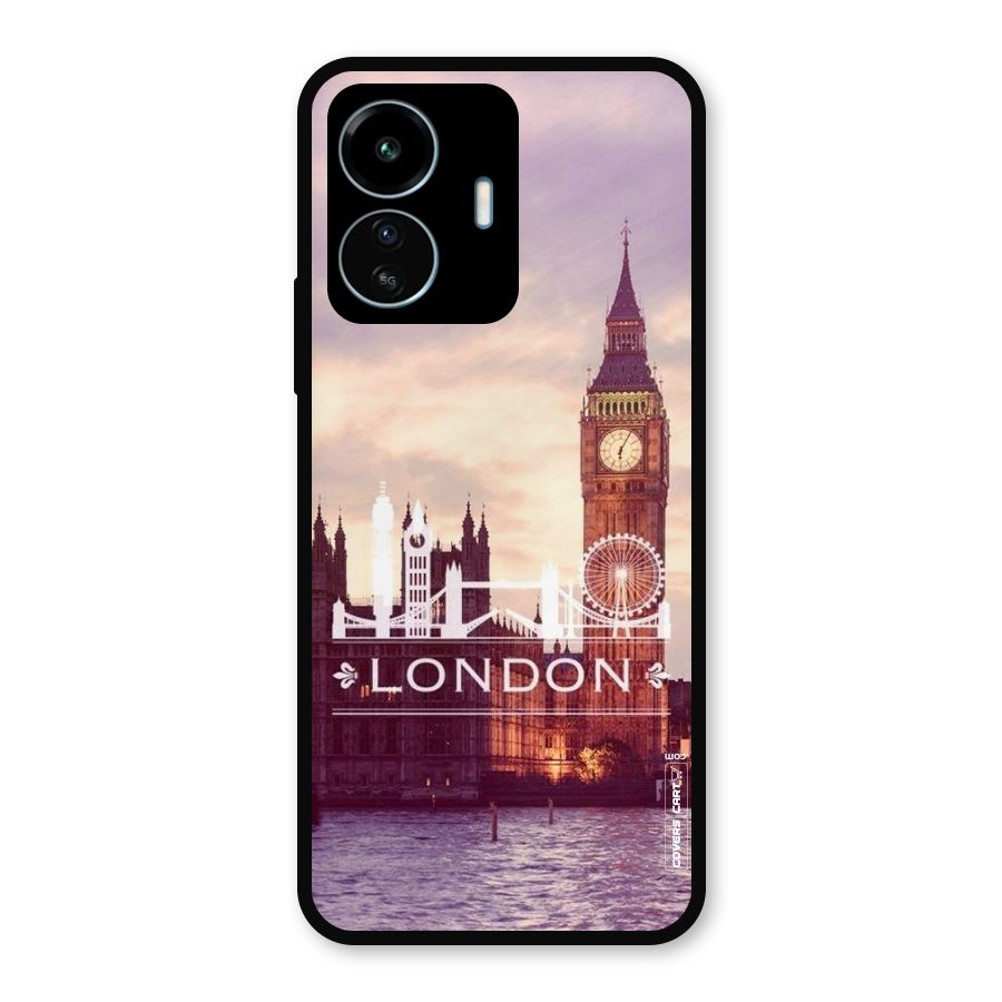 City Tower Metal Back Case for vivo iQOO Z6 Lite 5G