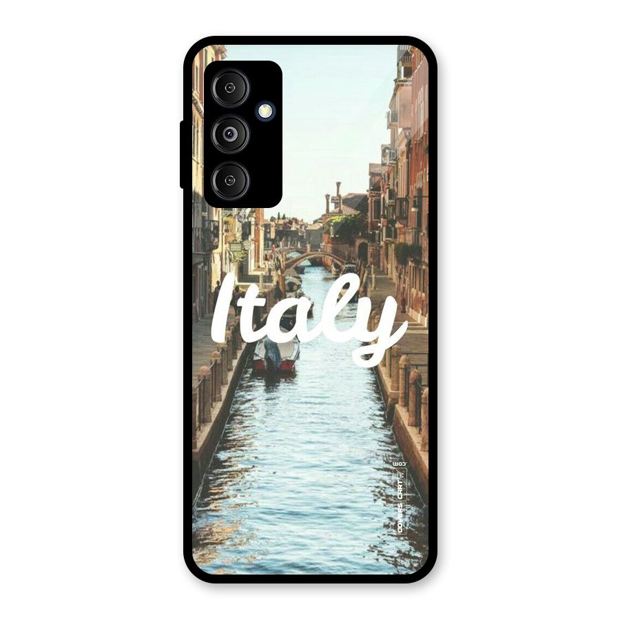 City Travel Glass Back Case for Galaxy M14 5G