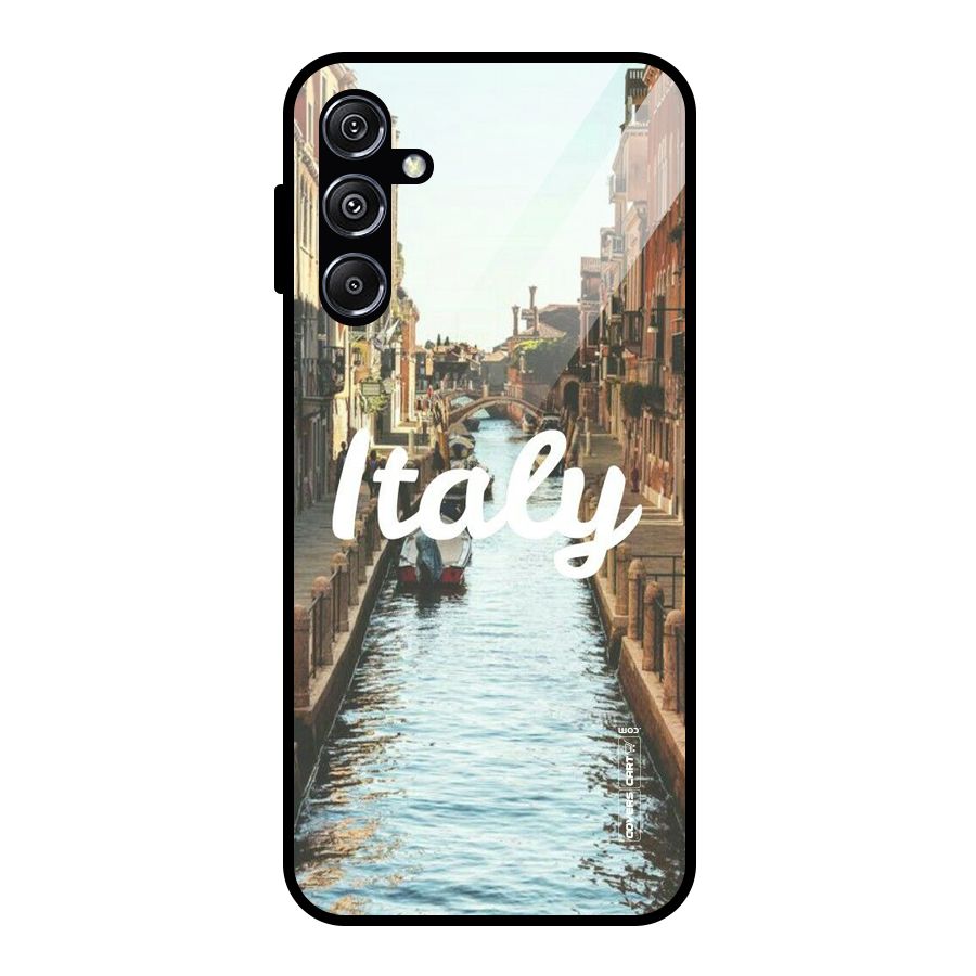 City Travel Glass Back Case for Galaxy M34 5G