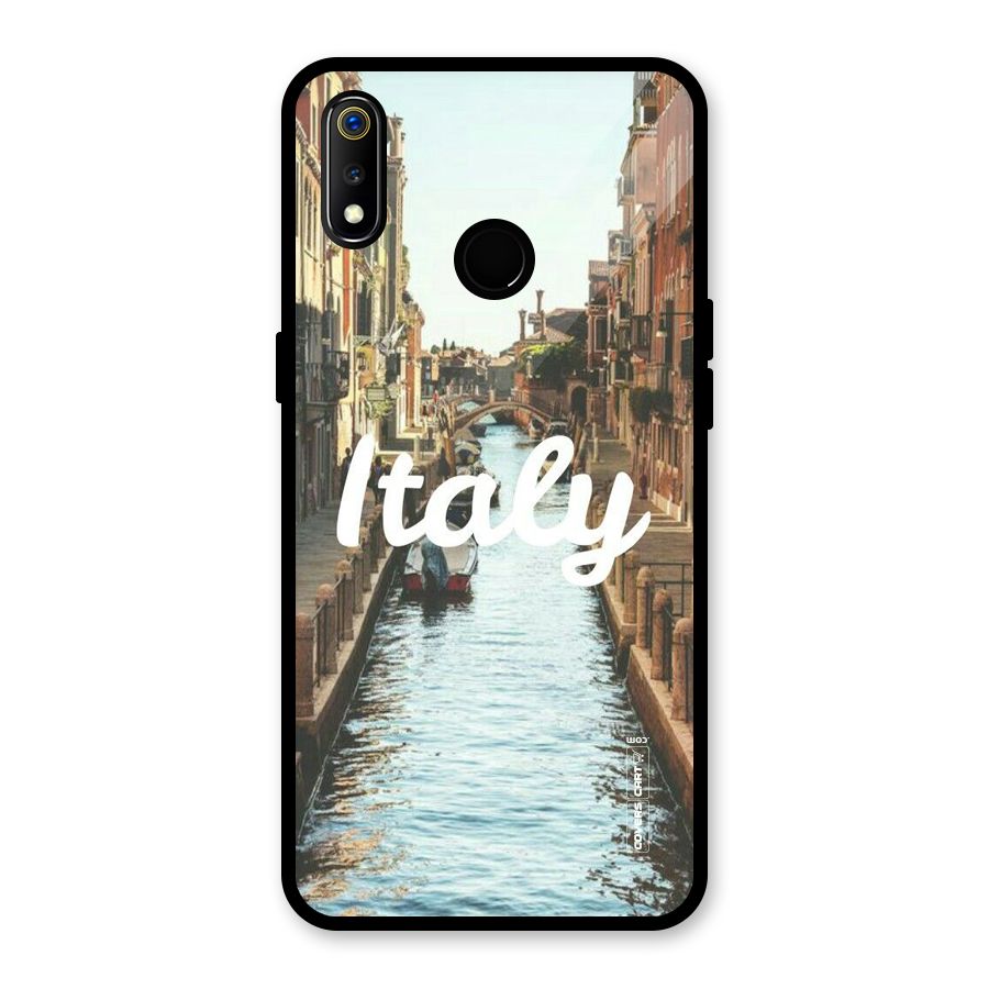 City Travel Glass Back Case for Realme 3i