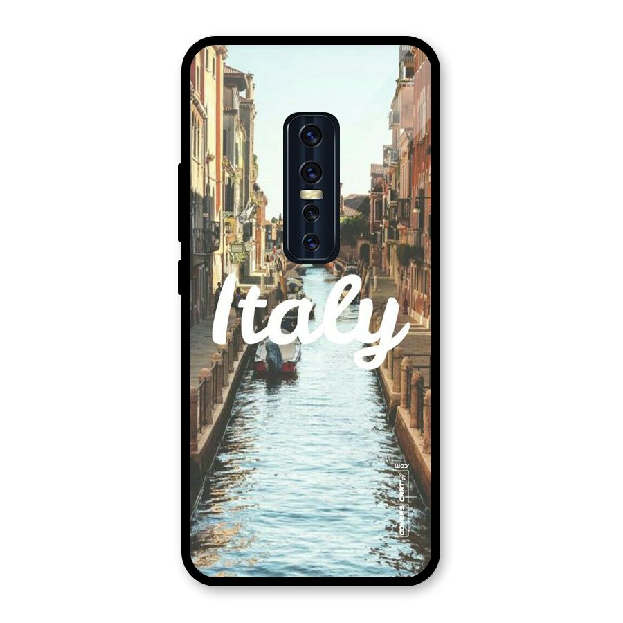 City Travel Glass Back Case for Vivo V17 Pro