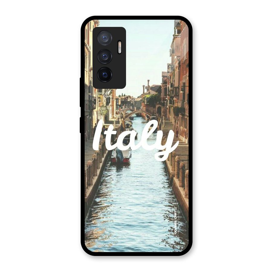 City Travel Glass Back Case for Vivo V23e