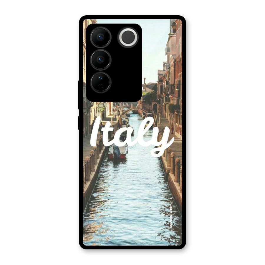 City Travel Glass Back Case for Vivo V27 Pro