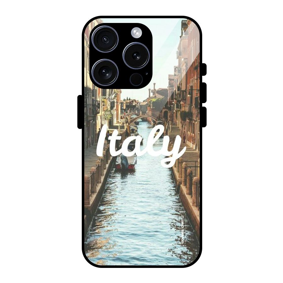 City Travel Glass Back Case for iPhone 15 Pro