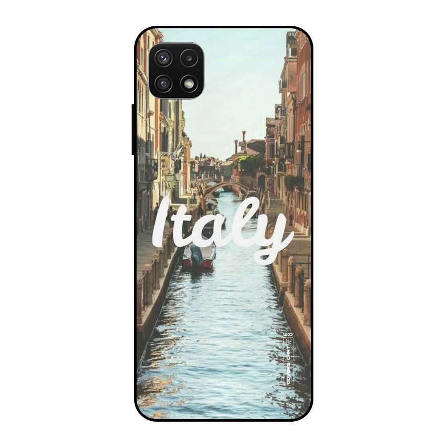 City Travel Metal Back Case for Galaxy A22 5G