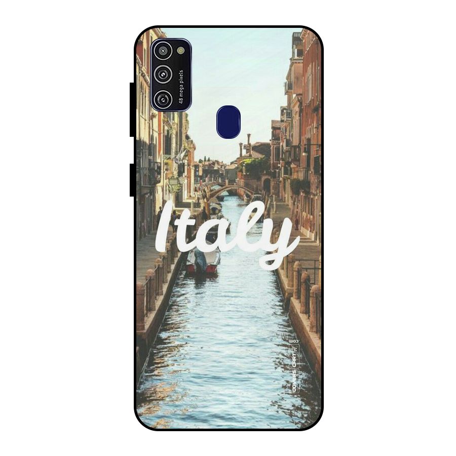 City Travel Metal Back Case for Galaxy M21