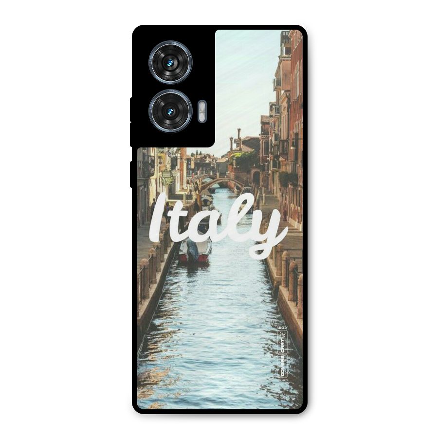 City Travel Metal Back Case for Motorola Edge 50 Fusion