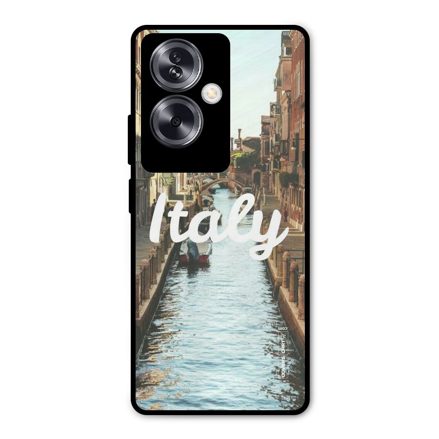 City Travel Metal Back Case for Oppo A79 5G