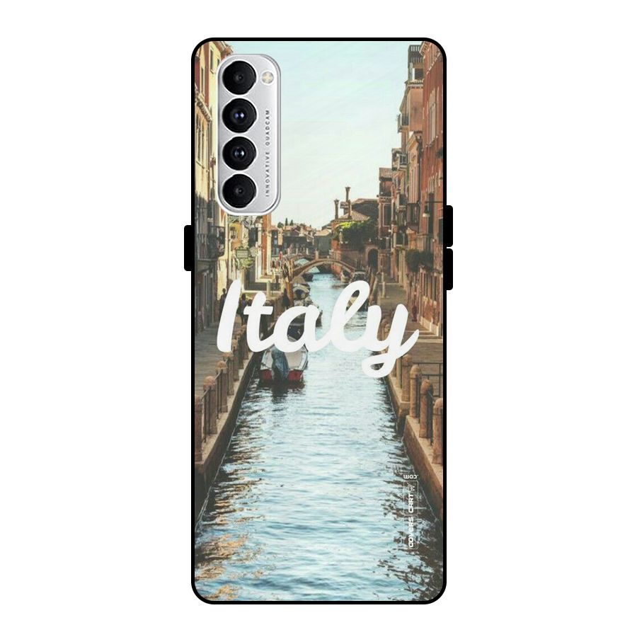 City Travel Metal Back Case for Oppo Reno4 Pro