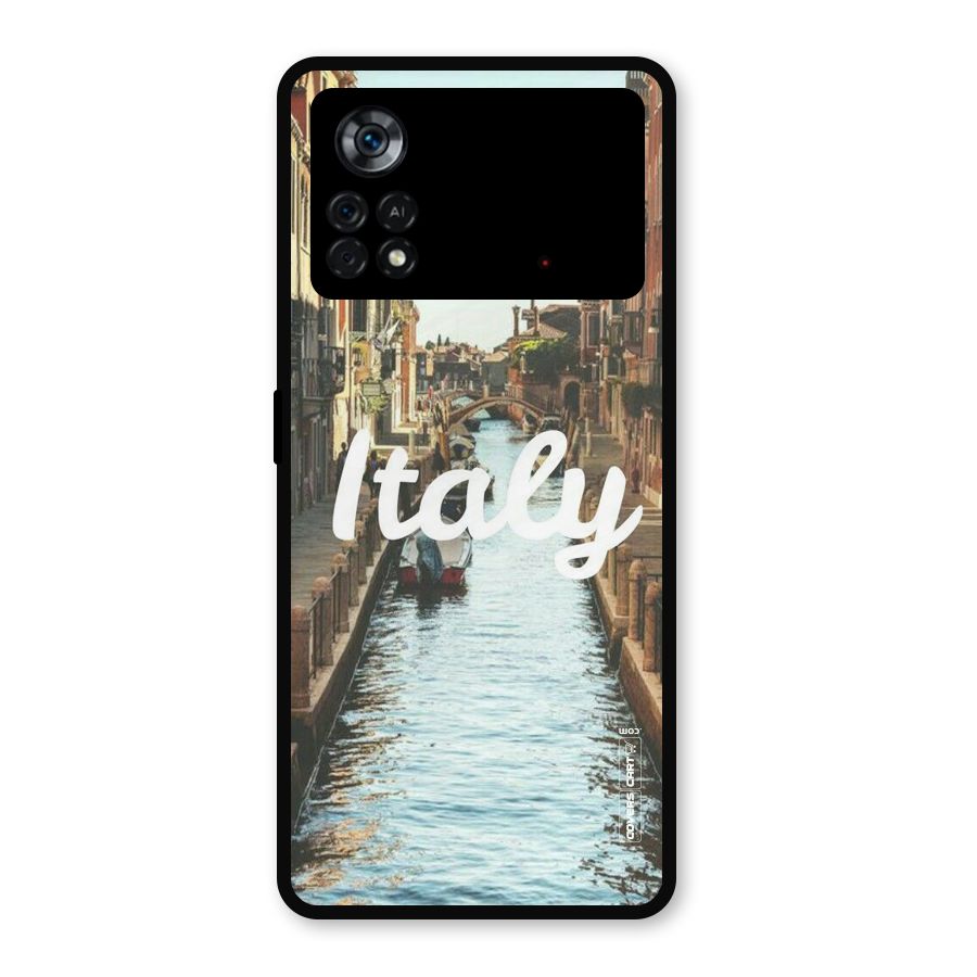 City Travel Metal Back Case for Poco X4 Pro 5G