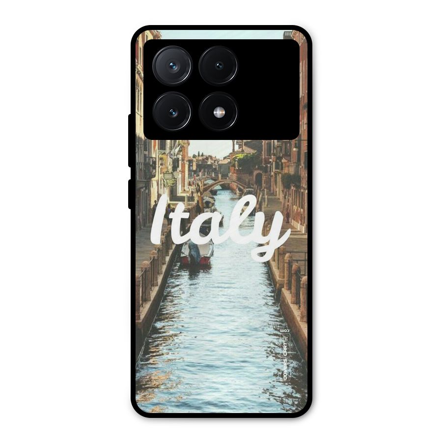 City Travel Metal Back Case for Poco X6 Pro