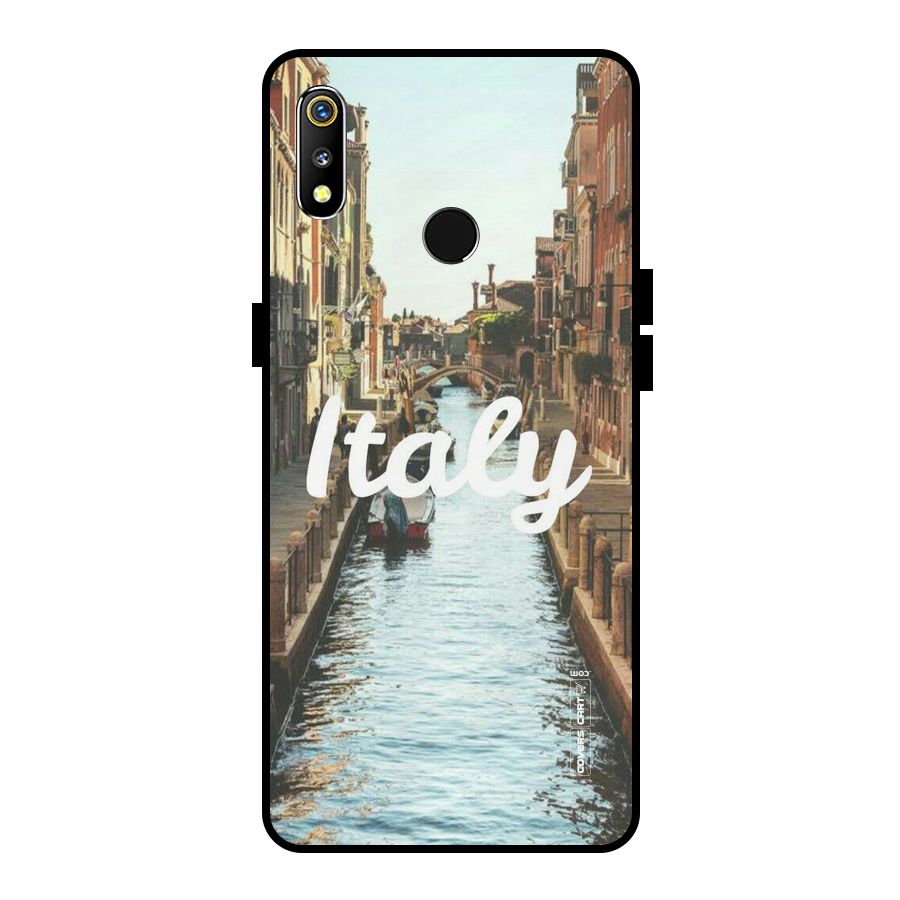 City Travel Metal Back Case for Realme 3