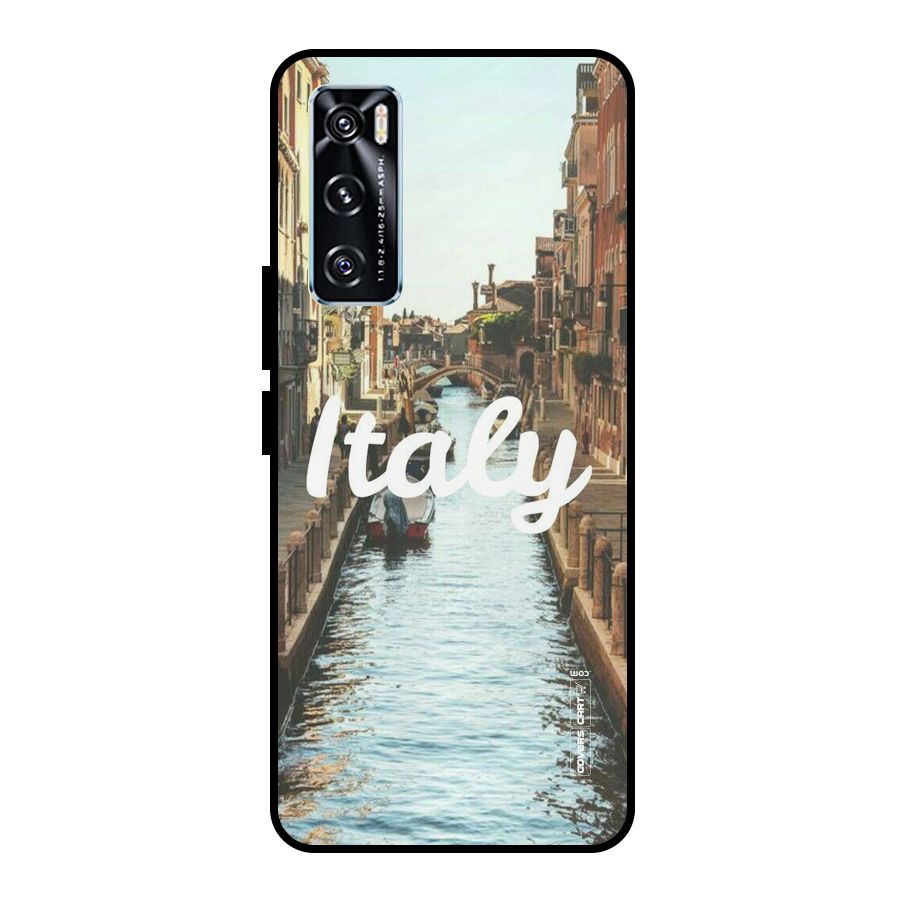 City Travel Metal Back Case for Vivo V20 SE