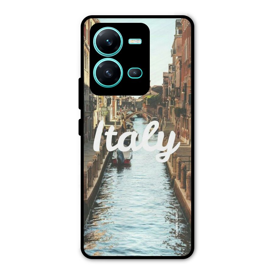 City Travel Metal Back Case for Vivo V25