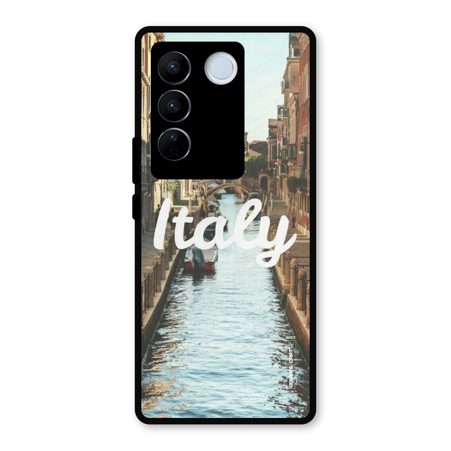 City Travel Metal Back Case for Vivo V27